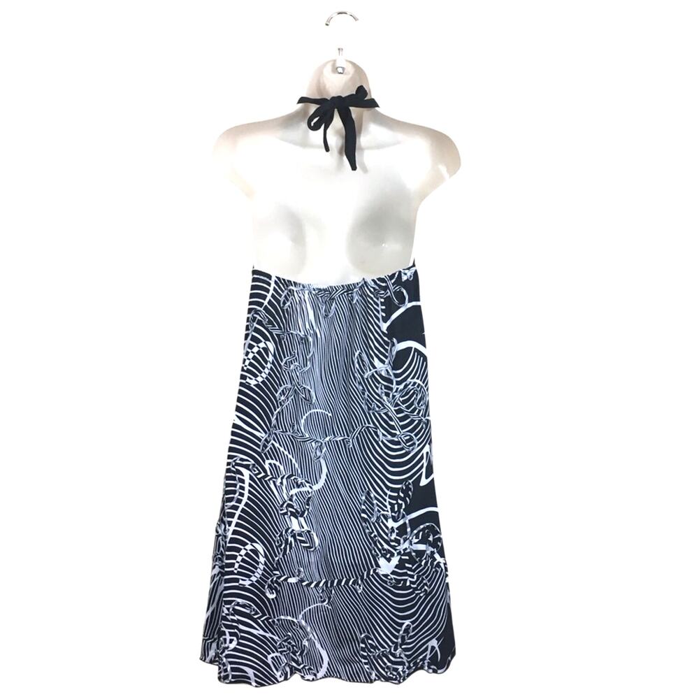Water Water Everywear Black White Halter Dress Beach Ready Bikini Top Style - Picture 3 of 16